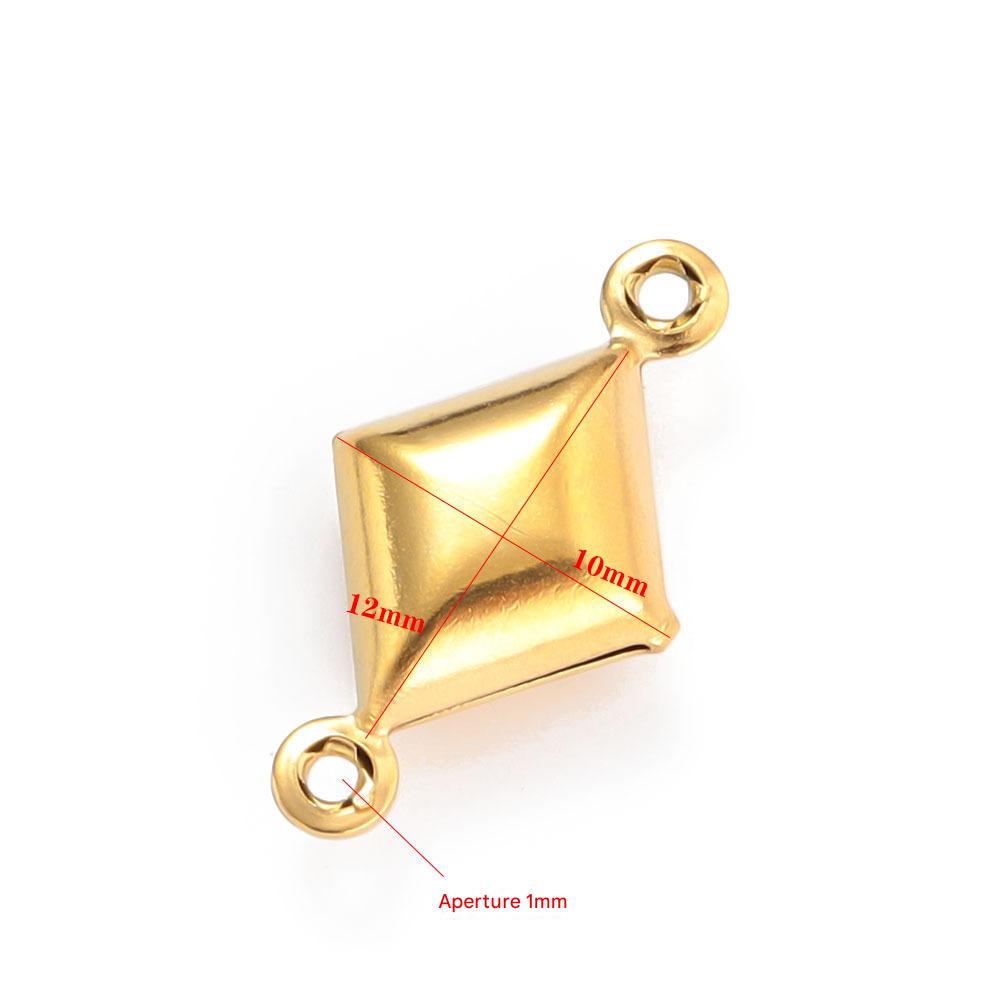 Diamond 12*10mm gold