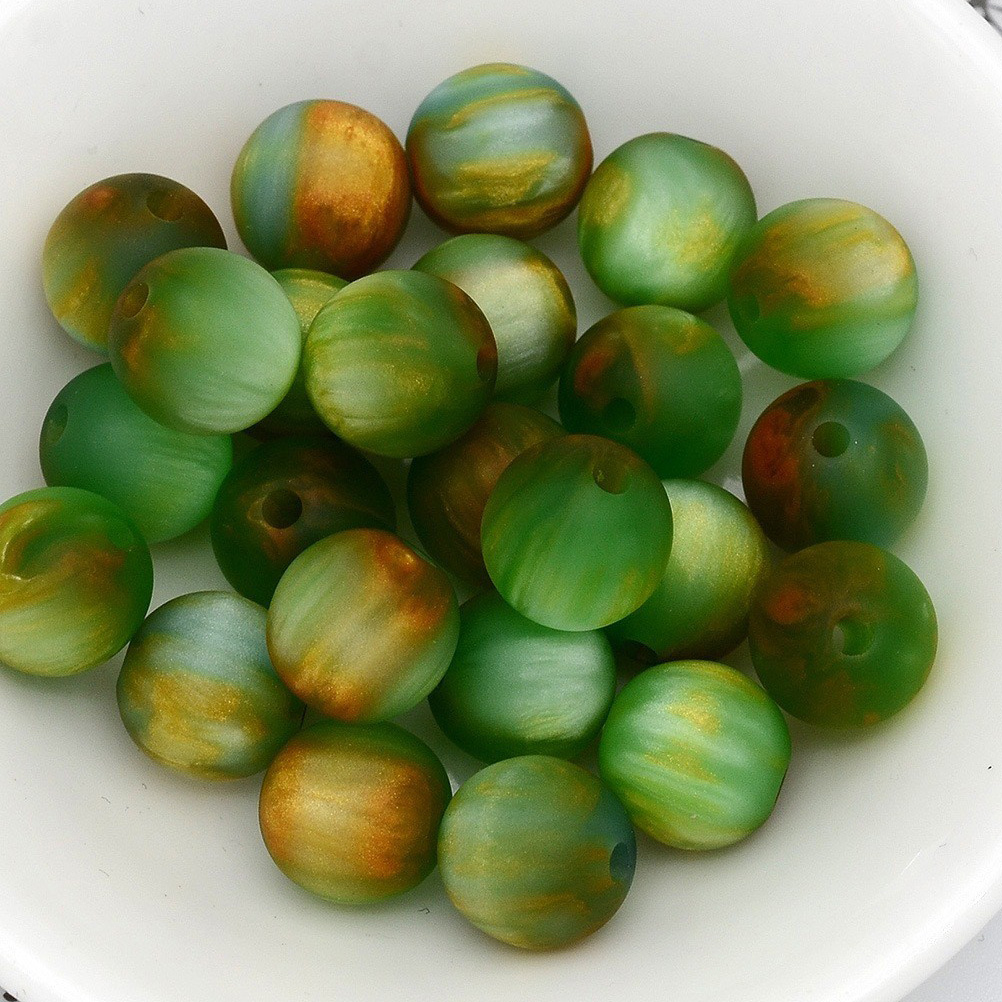 1#Frosted emerald green