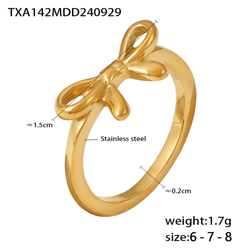 TXA142-Gold 8 Ring