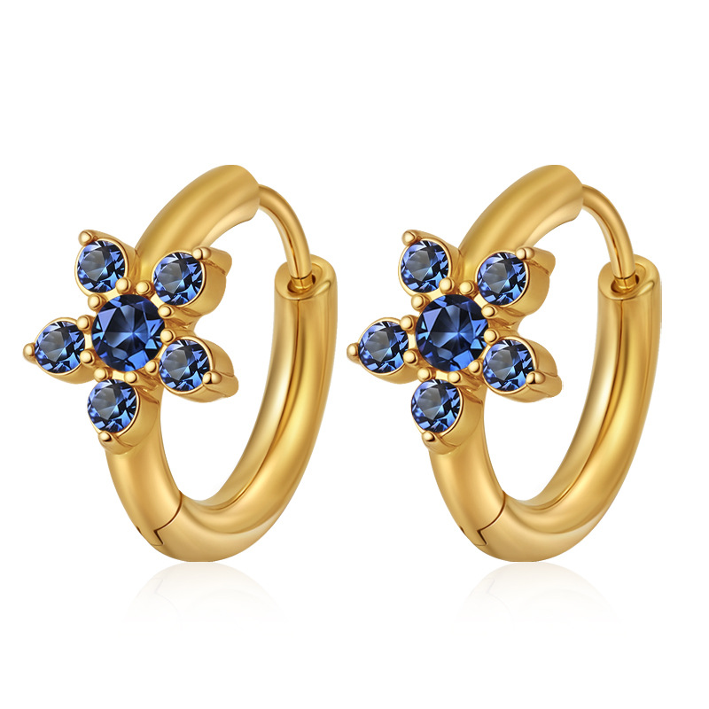 Ms-783 small golden blue diamond