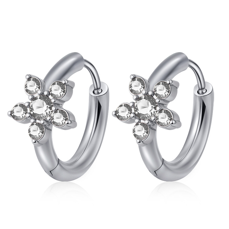 Ms-783 small steel color white diamond