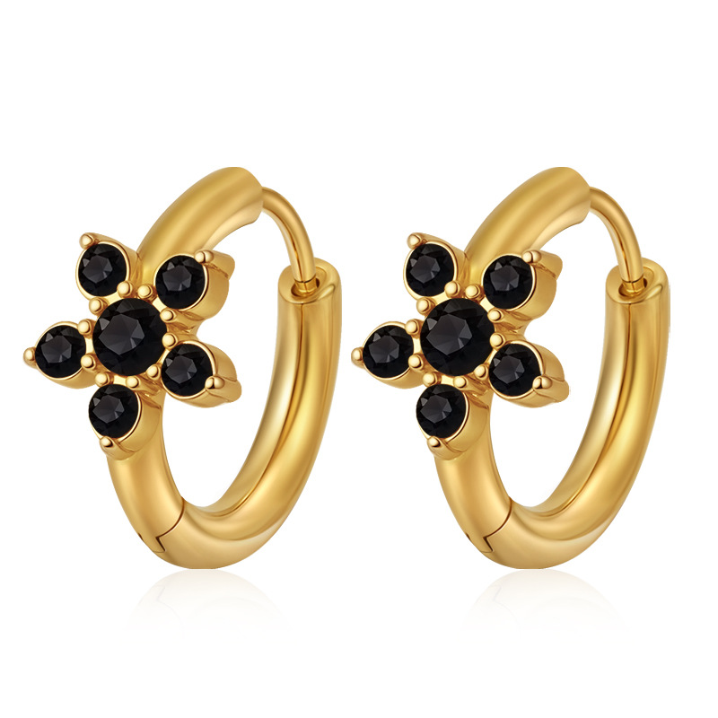 Ms-783 small golden black diamond