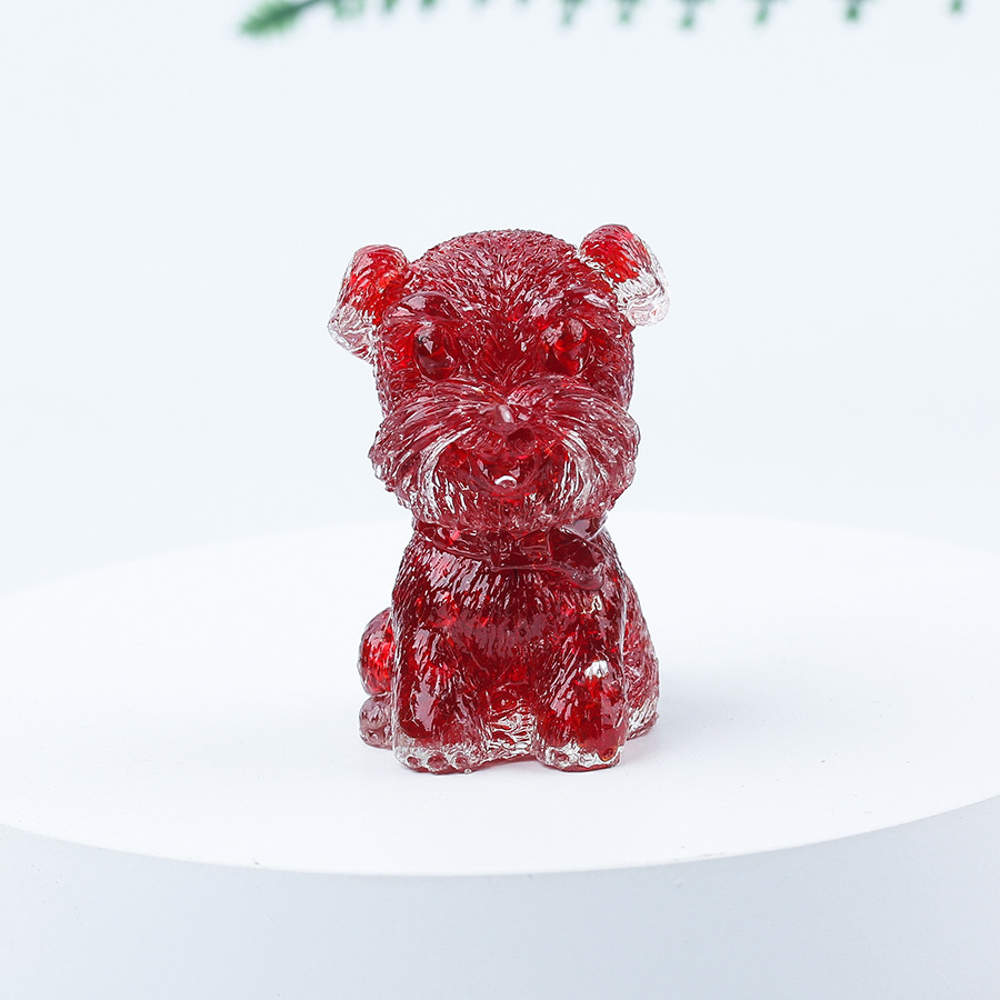 19 red colored glaze