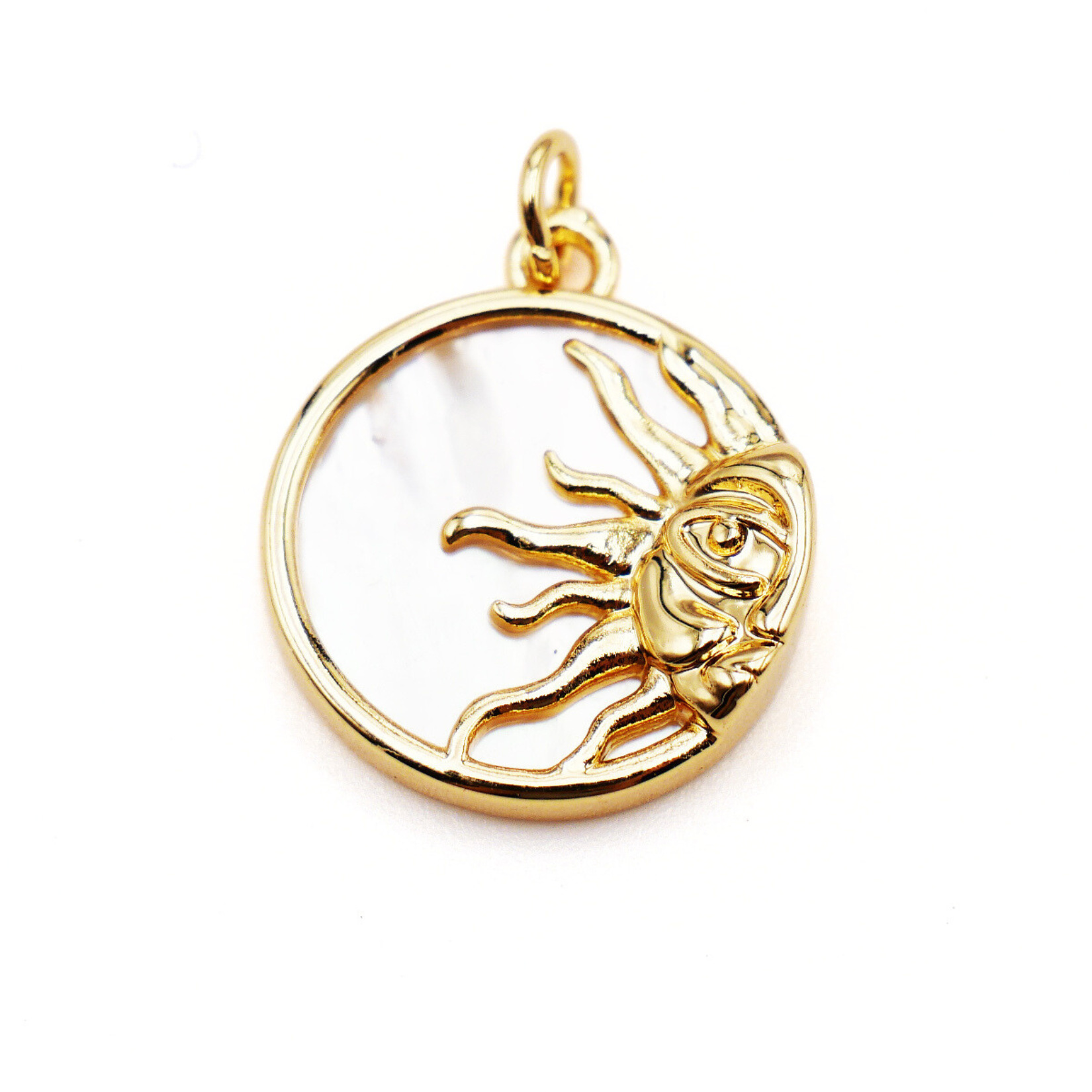 W5682 sun smiley-18k gold
