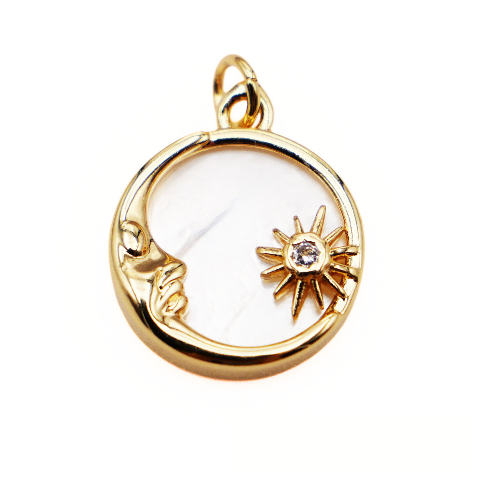 W5683 star and moon-18k gold