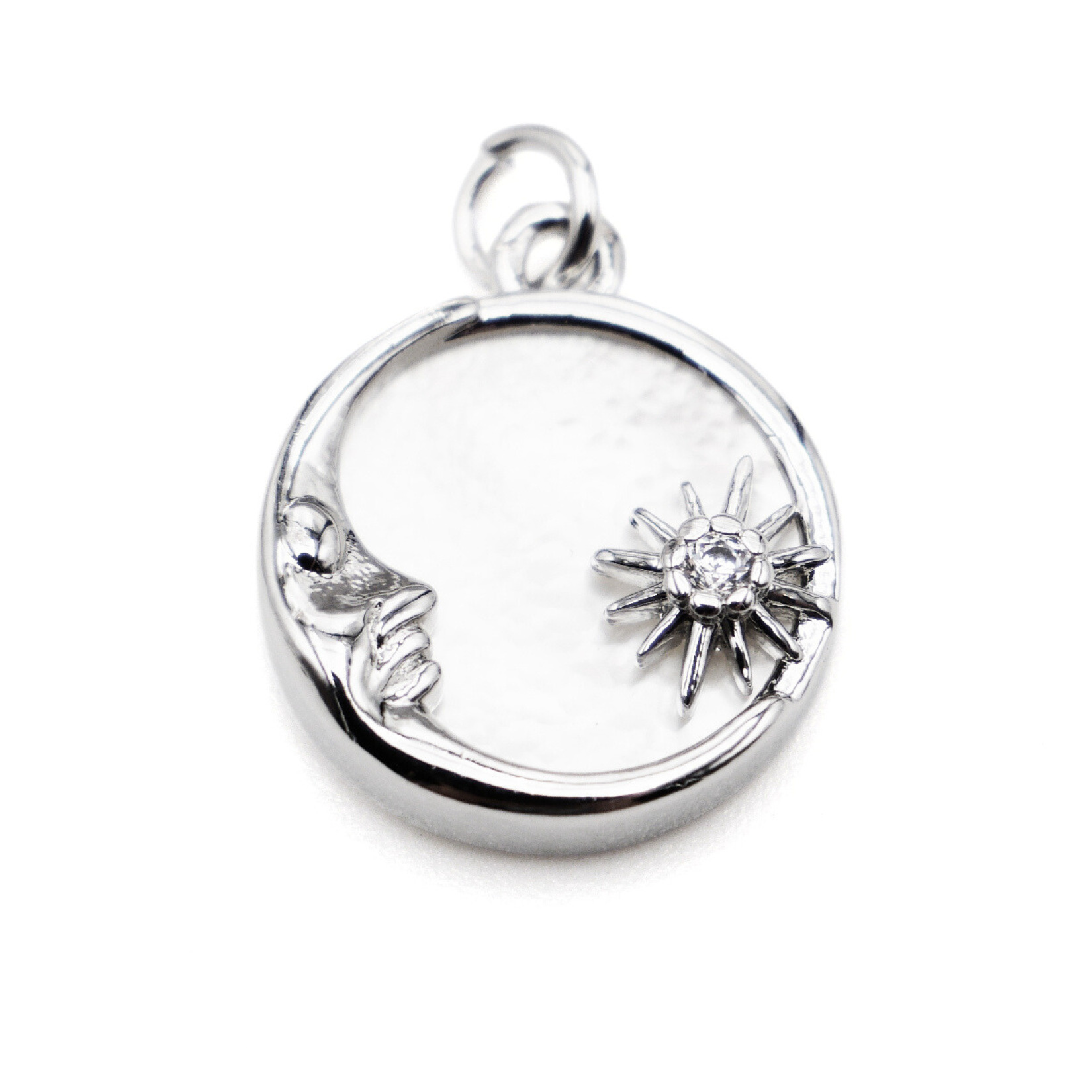 W5683 star and moon-white gold