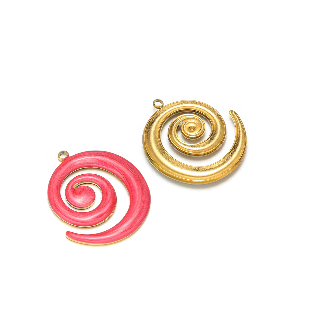 30*26mm golden right-hand mosquito coil with oil dripping on one side, 1.9mm single hole inside, wine red