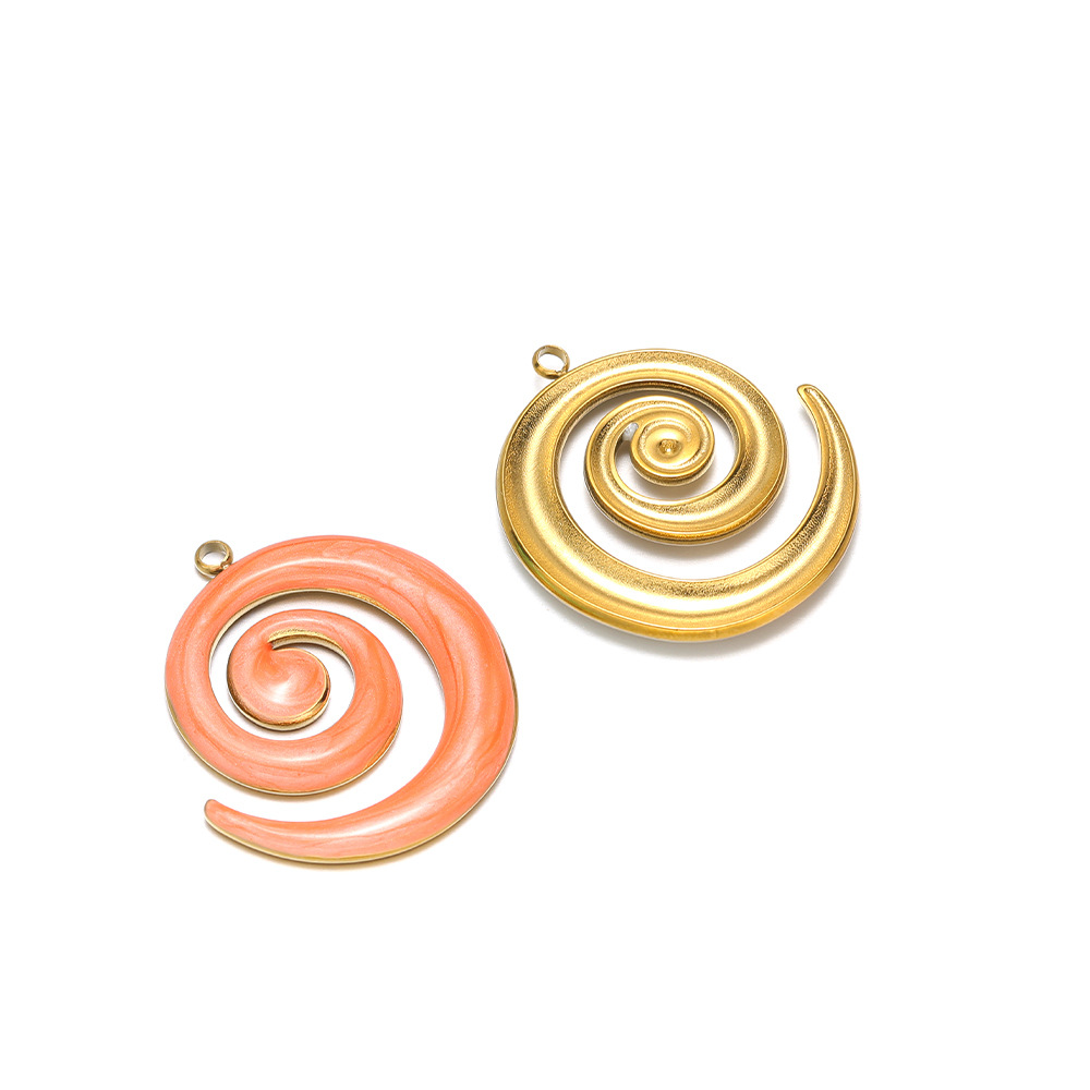30*26mm golden right-hand mosquito coil with oil dripping on one side, 1.9mm single hole inside, orange