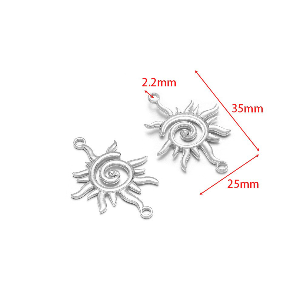 35*25mm hydraulic hollow sun, 2.2mm double hanging inside, steel color