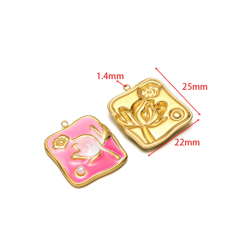 25*22mm pink