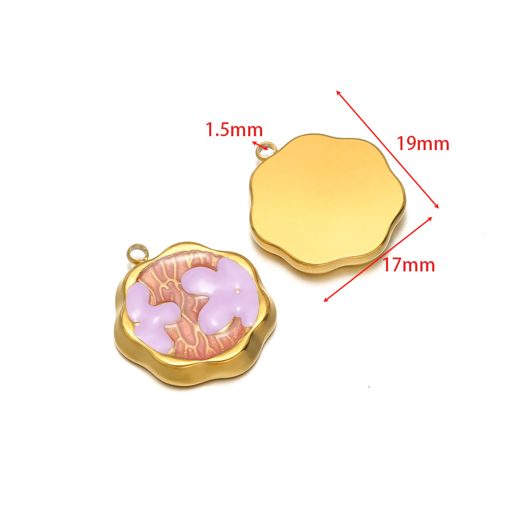 19*17mm pink purple