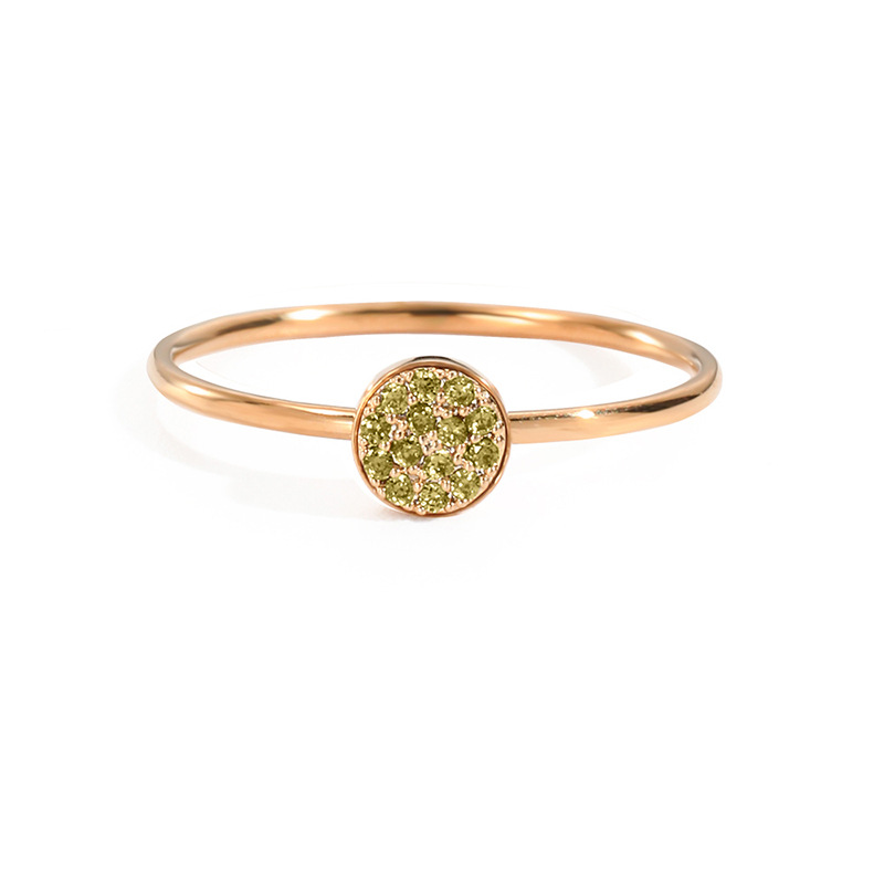 8 month green-rose gold