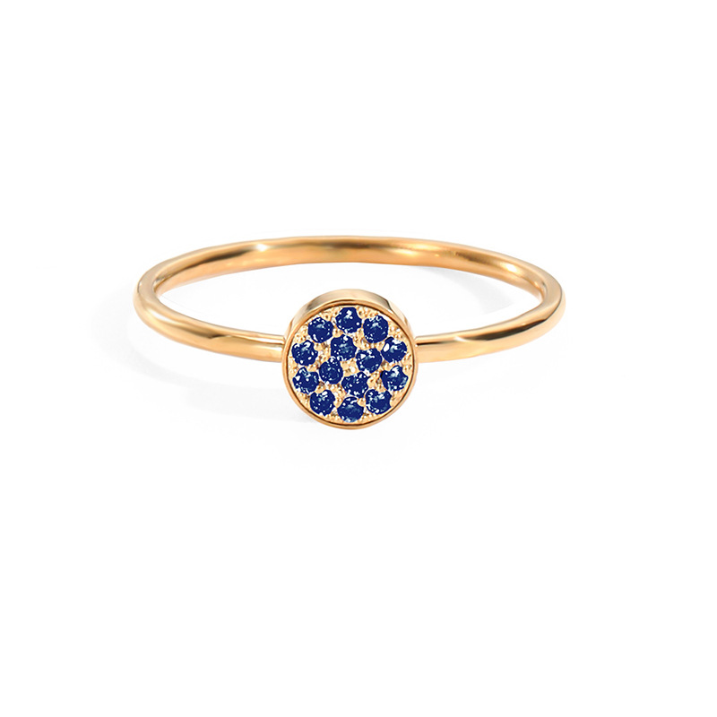 September blue-rose gold