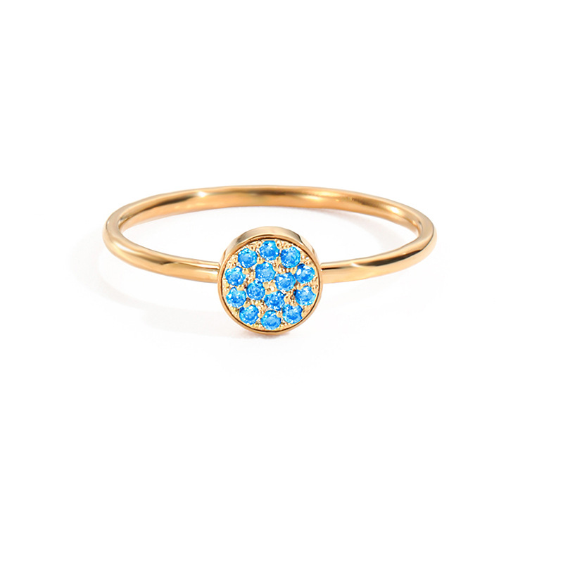 December sea blue-rose gold