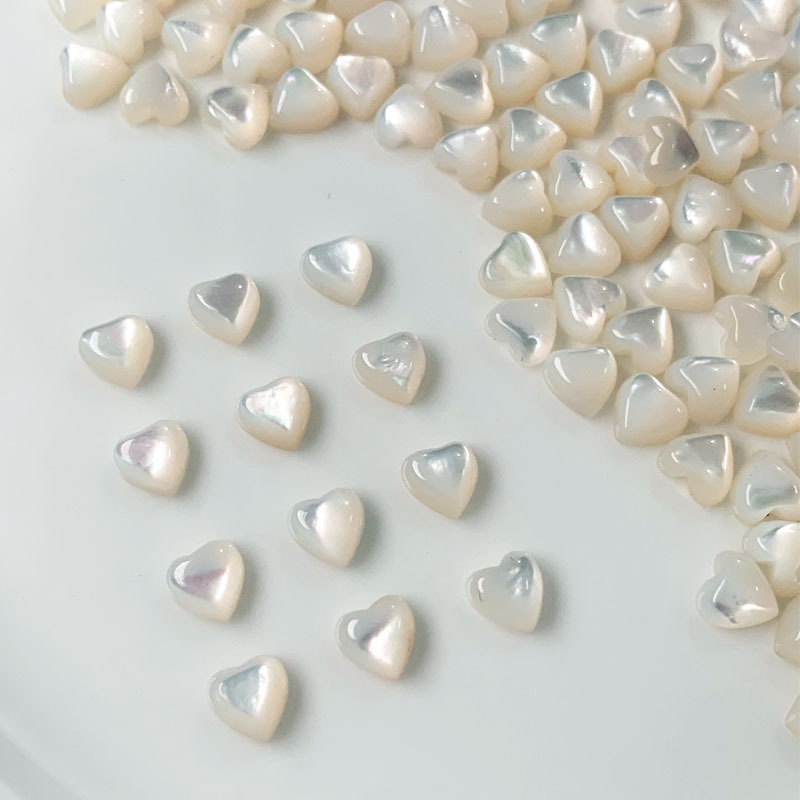 6mm love white shell (2mm thick)