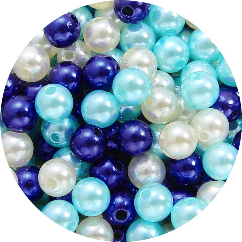 Lake blue sapphire blue beige 3 color mixed