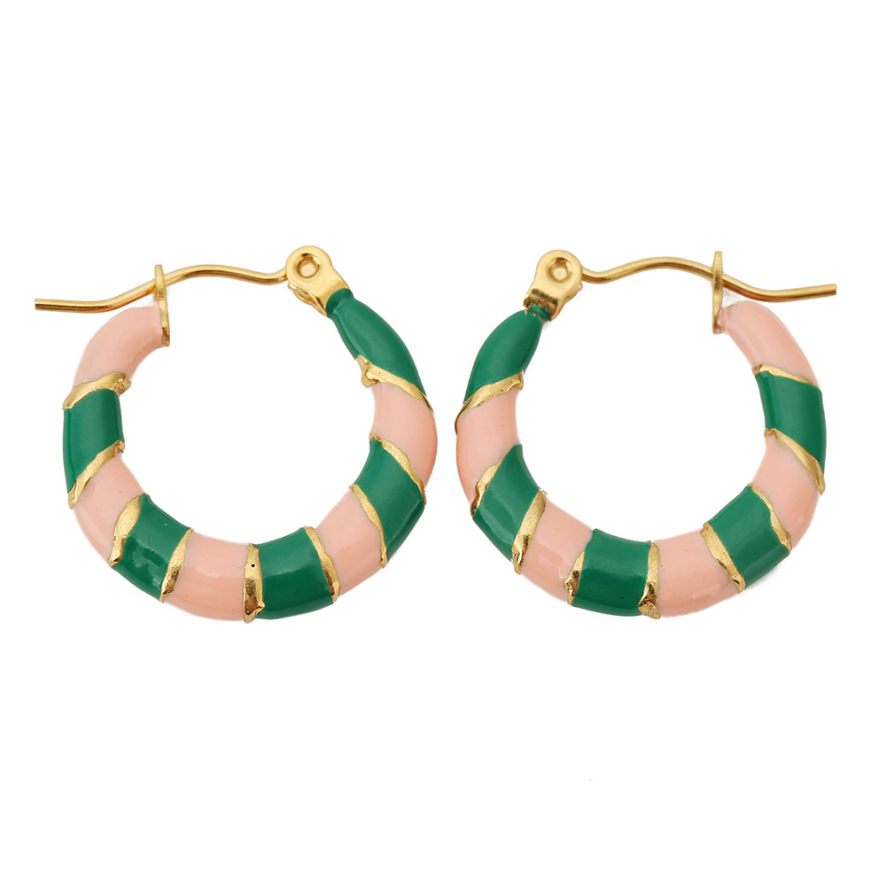 Dark green light pink