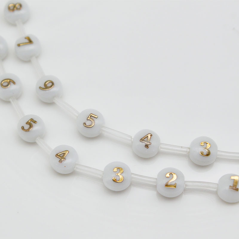 Round white jade colored glaze