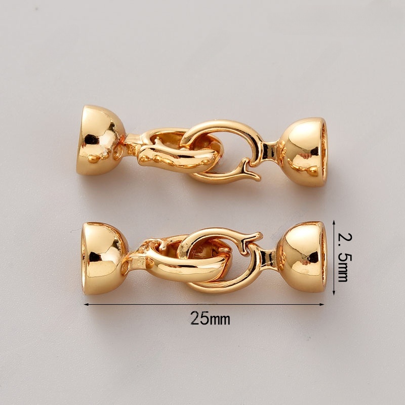 #1469 18k gold trumpet buckle