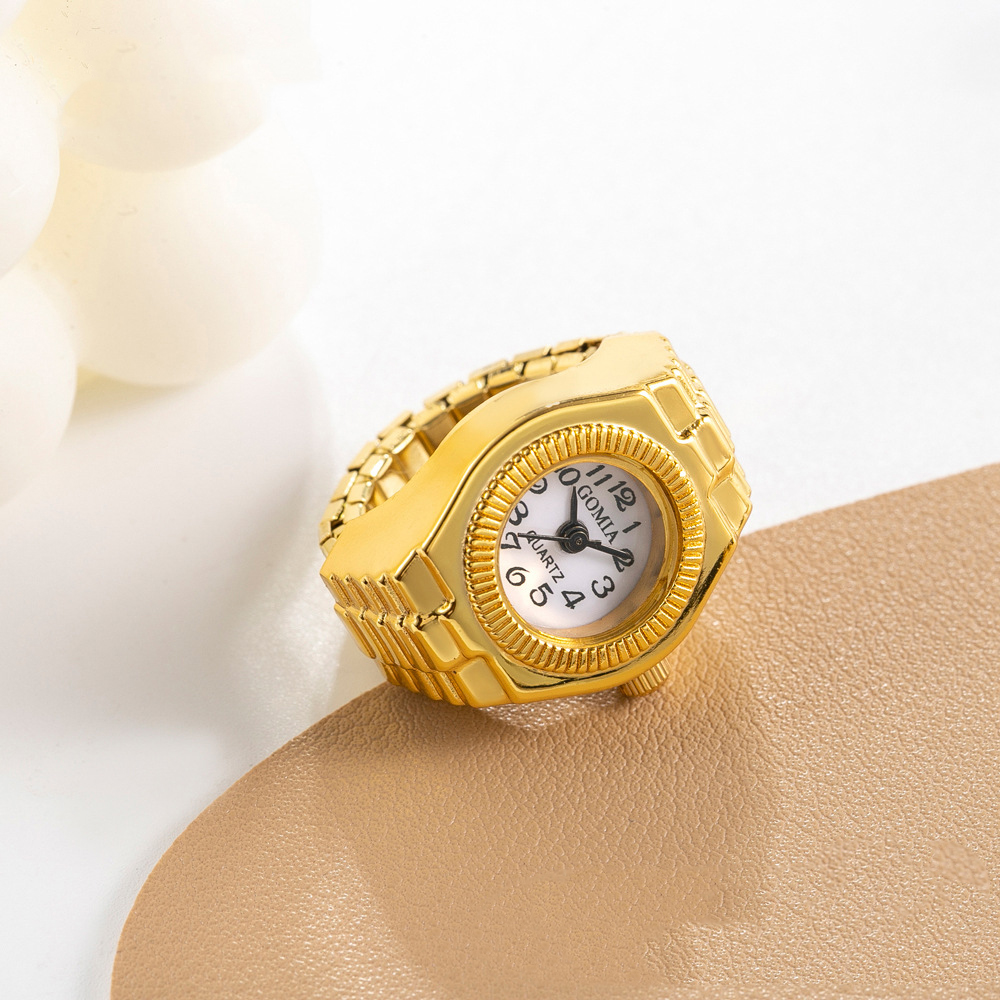 Round Gold White