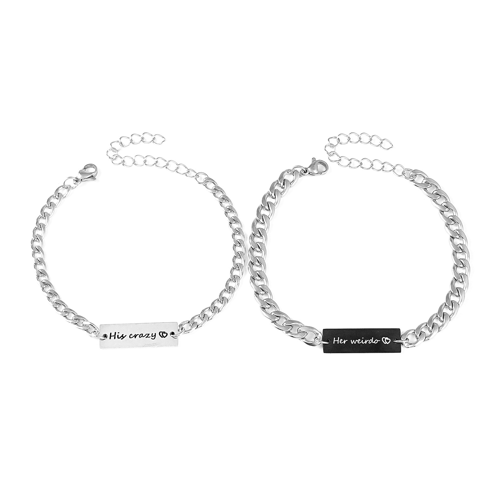 'crazy weirda' NK chain couple bracelet