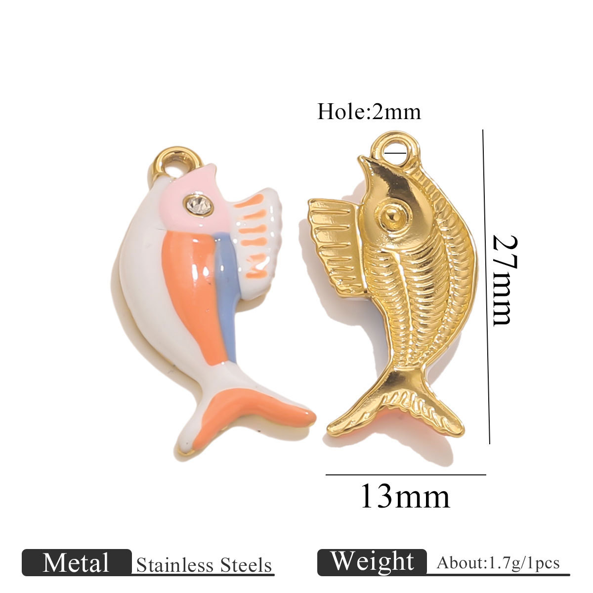 fish dripping oil-orange blue pink