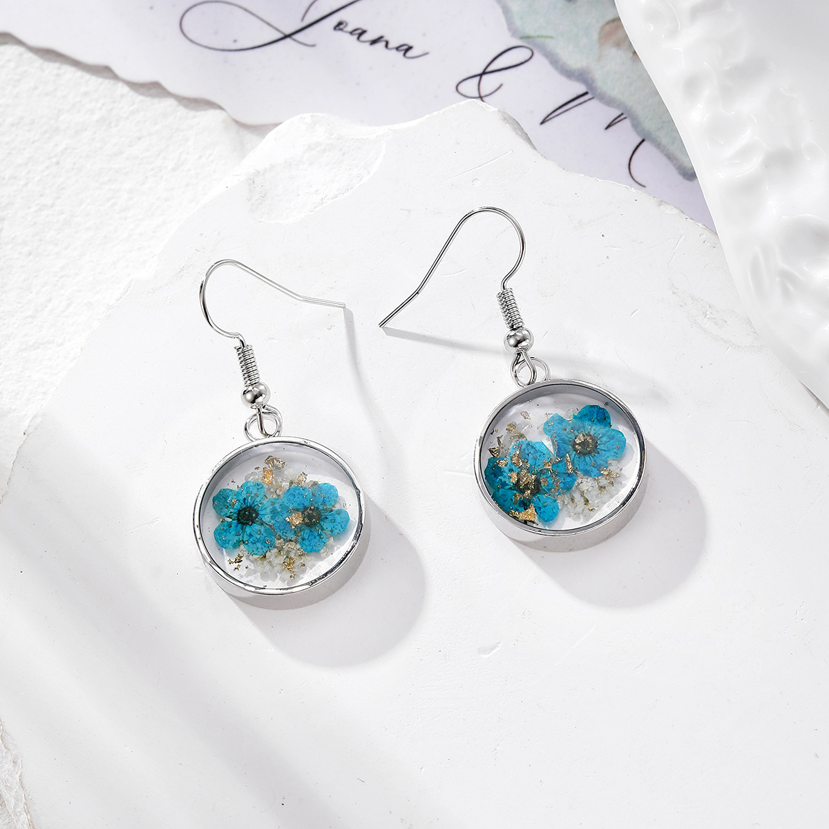 Silver edge blue narcissus (silver hook)