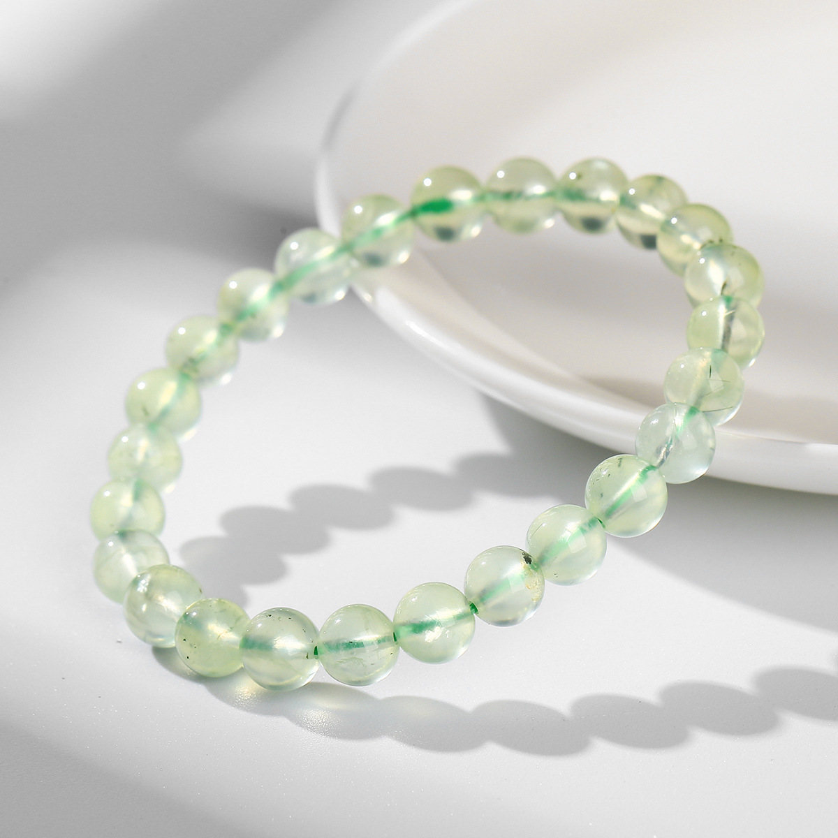 3a natural gold prehnite bracelet