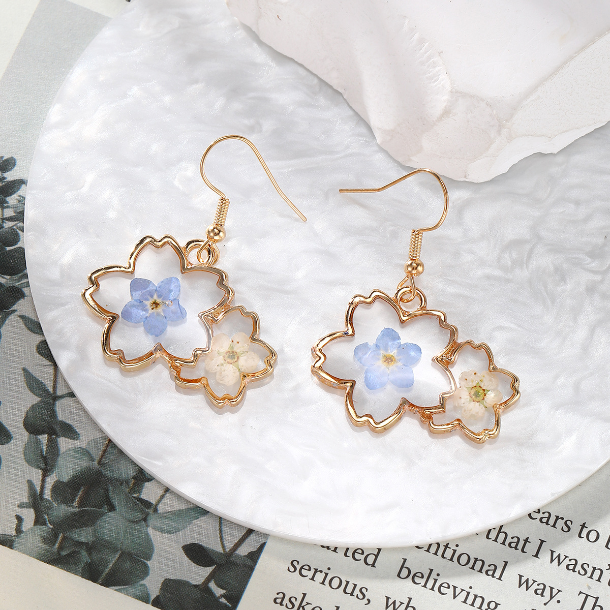 White blue flower
