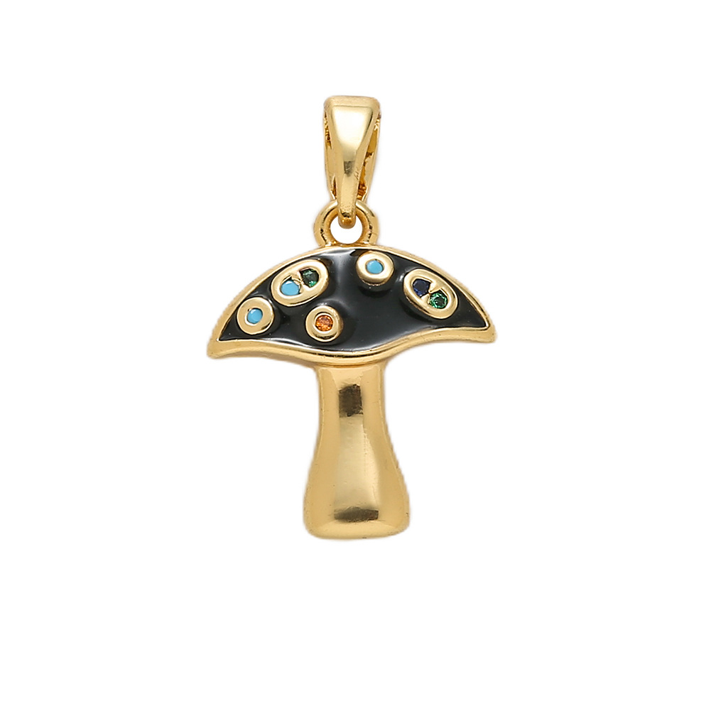 A46 black small mushroom