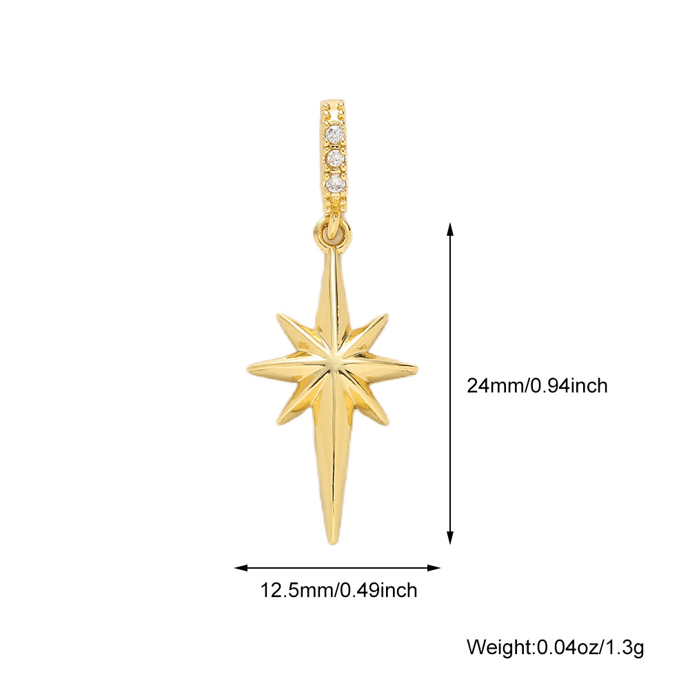 A69 golden eight-pointed star