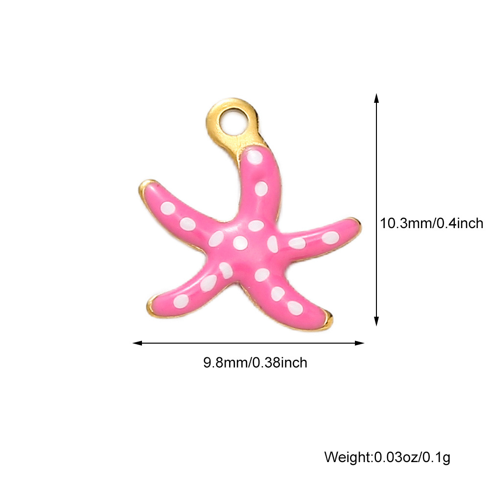 A217 pink and white starfish