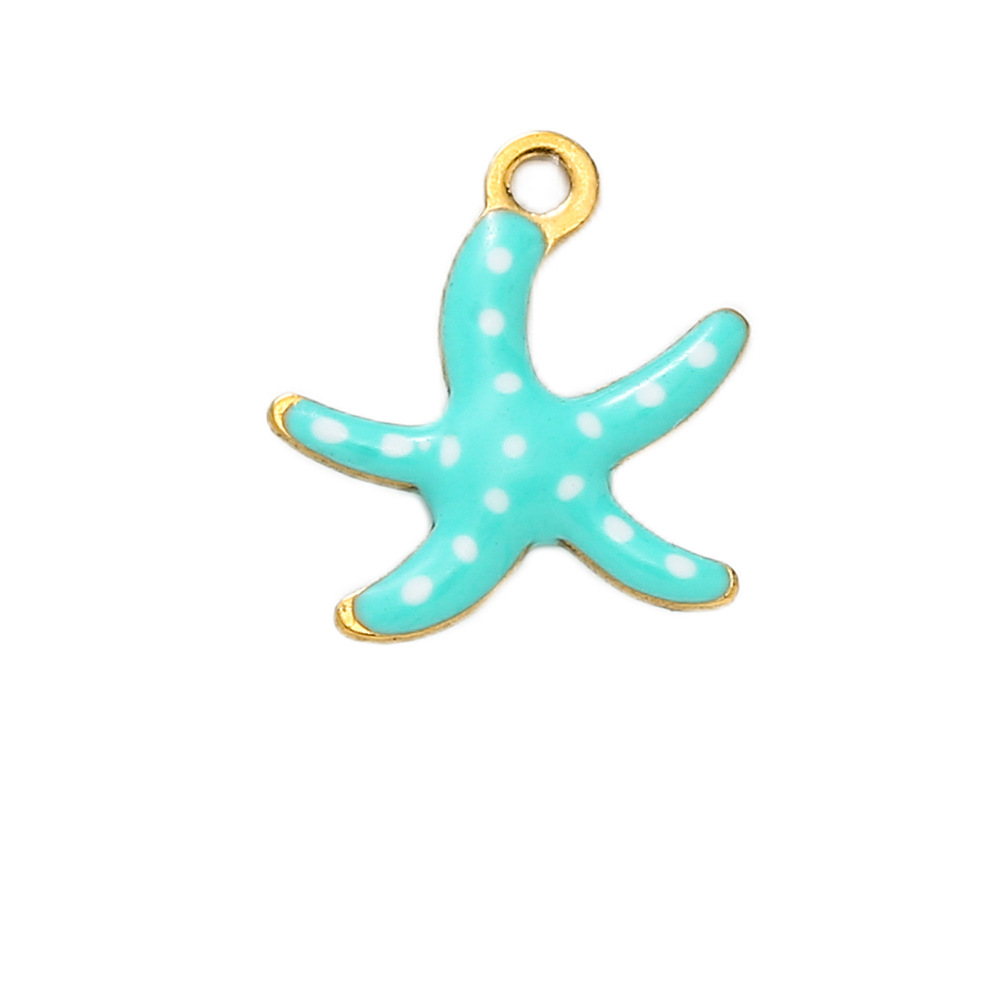 A222 white green starfish
