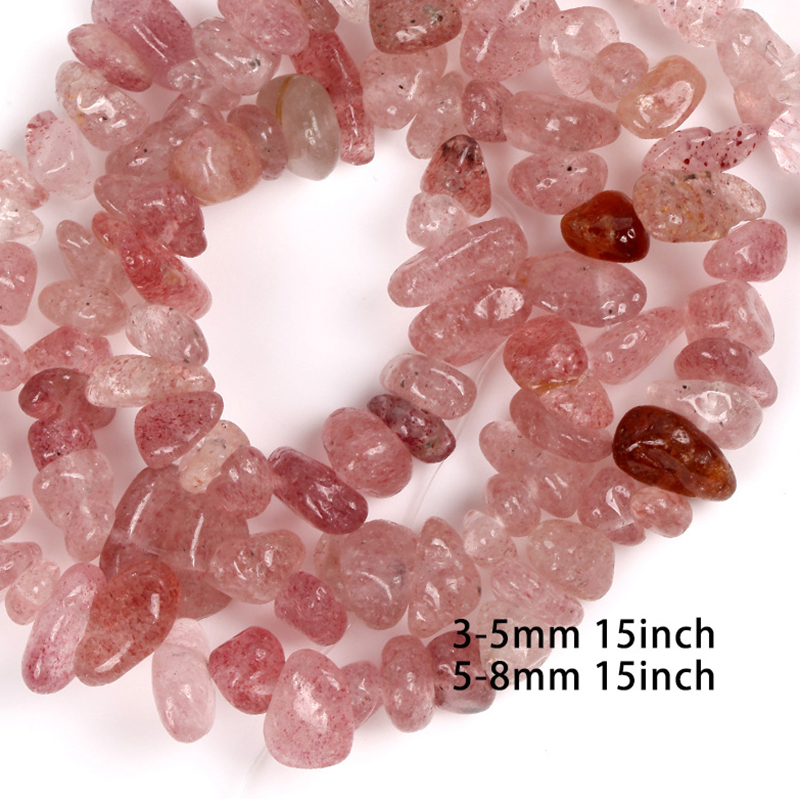 3-5mm 16inch strawberry crystal gravel