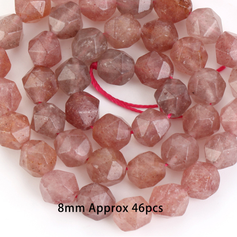 8mm strawberry crystal