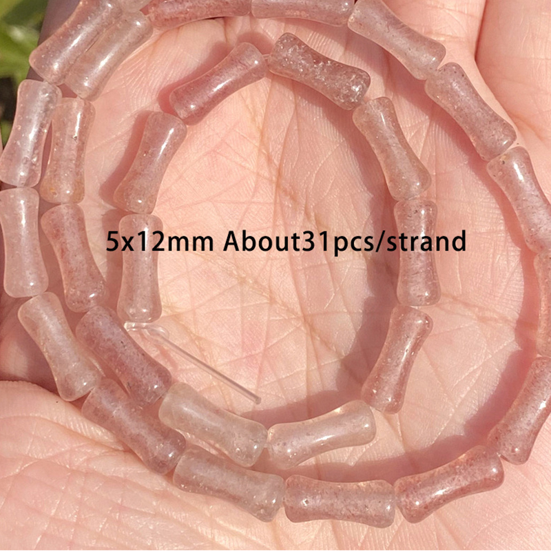 5x12mm bamboo strawberry crystal
