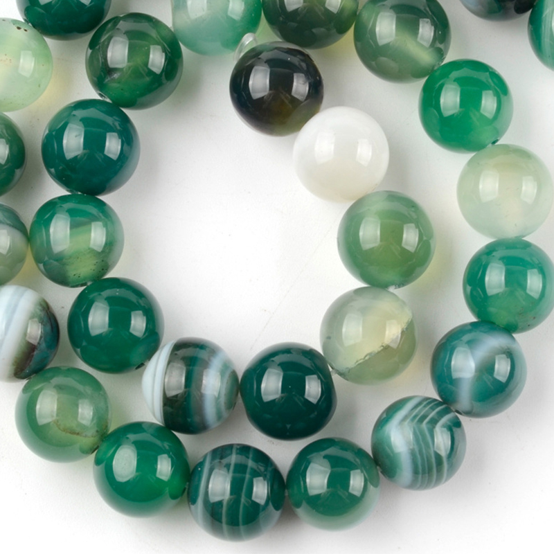 Green striped agate