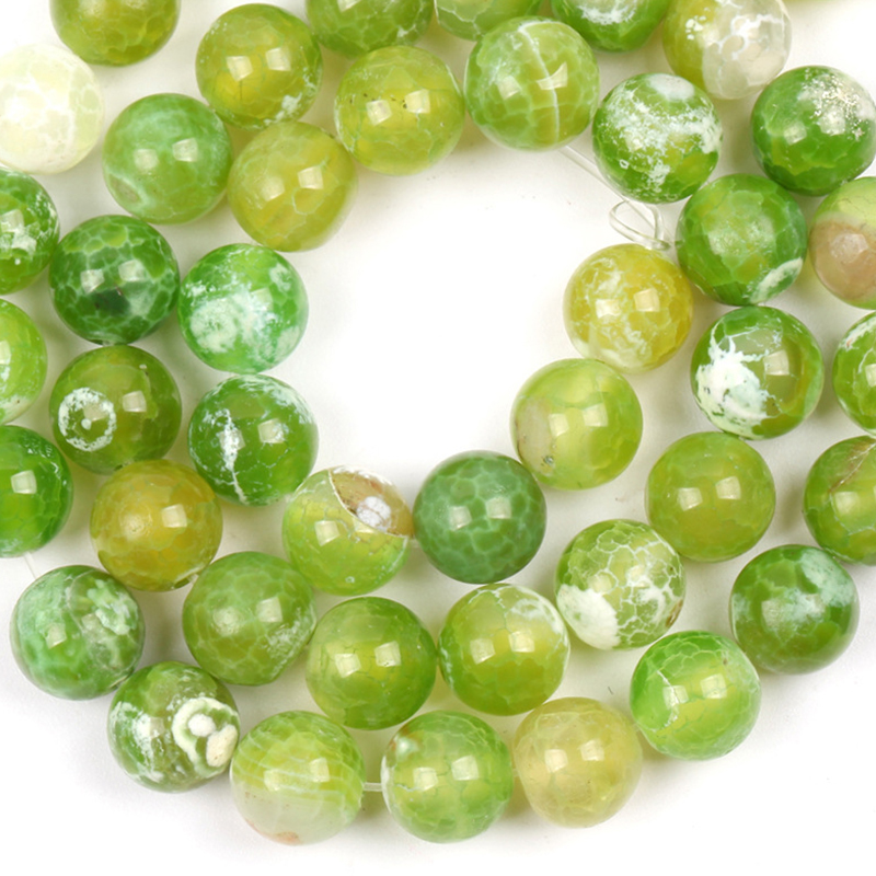 Green White Fire Agate