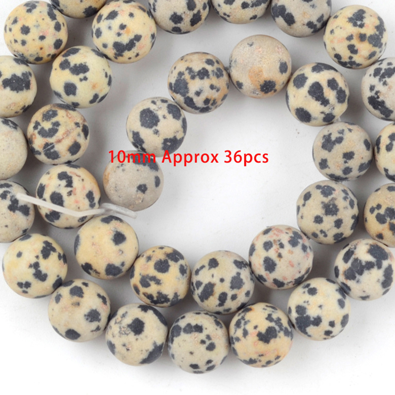 10mm frosted spotted stone