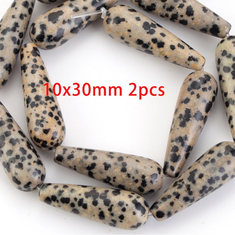 2 10x30mm spotted stones