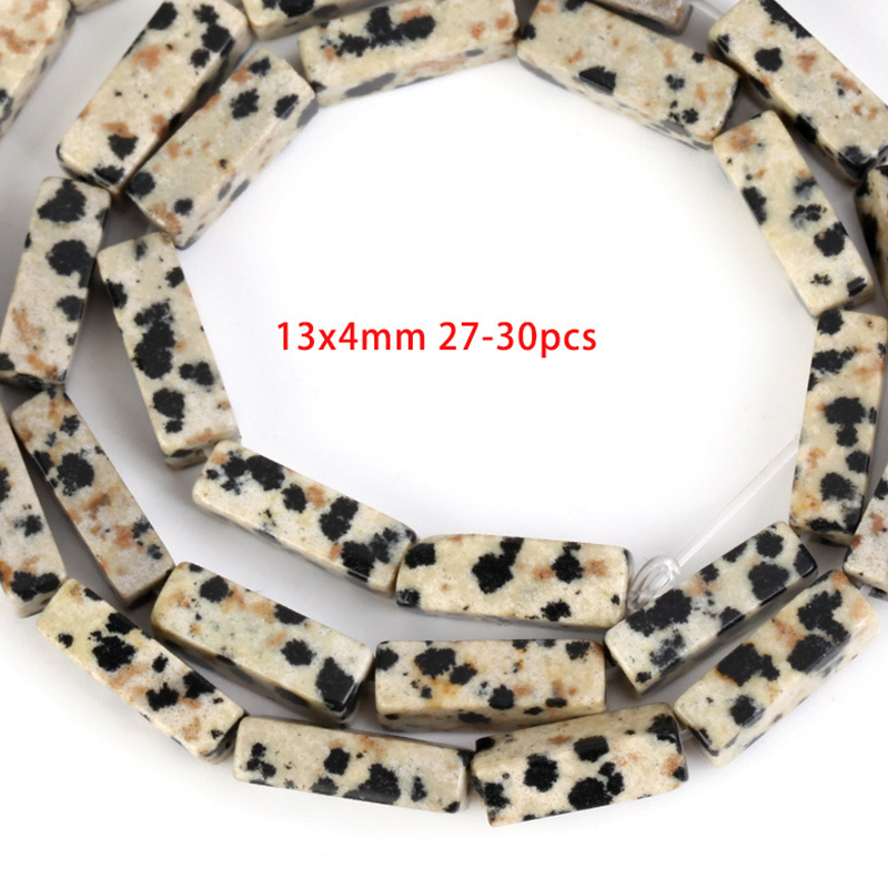 4x13mm rectangular column spotted stone