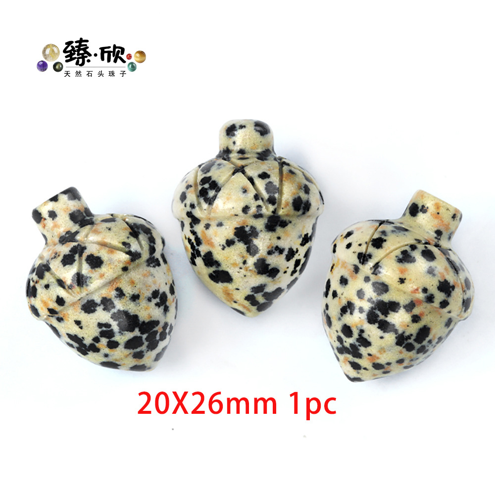 20x26mm pine cone spotted stone