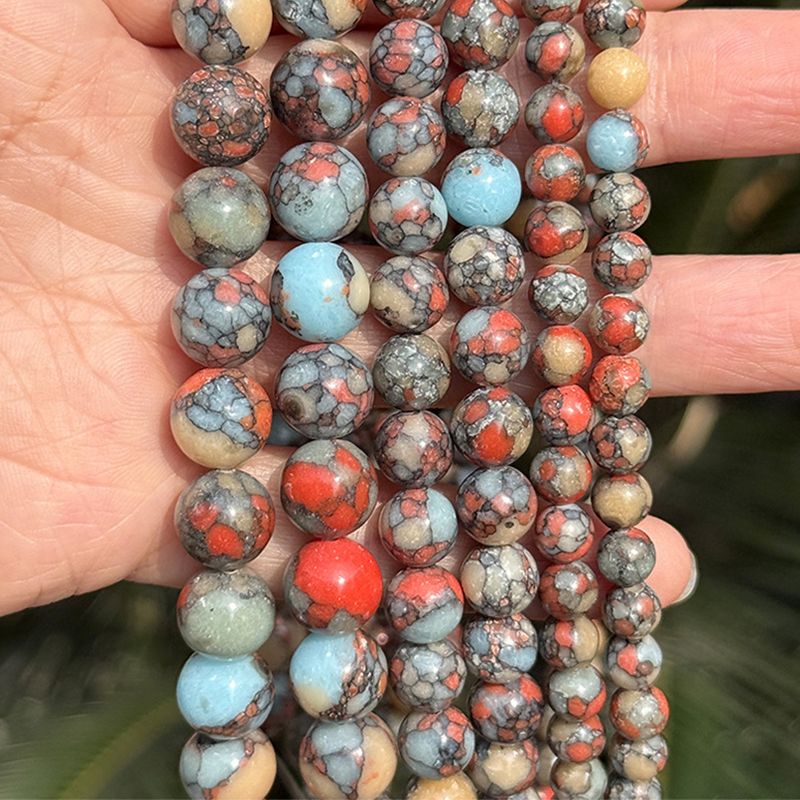 lake blue red