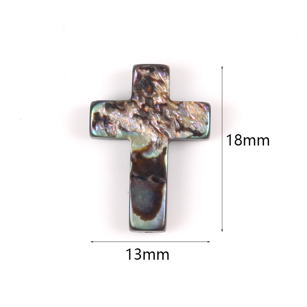 13x18mm cross abalone shell