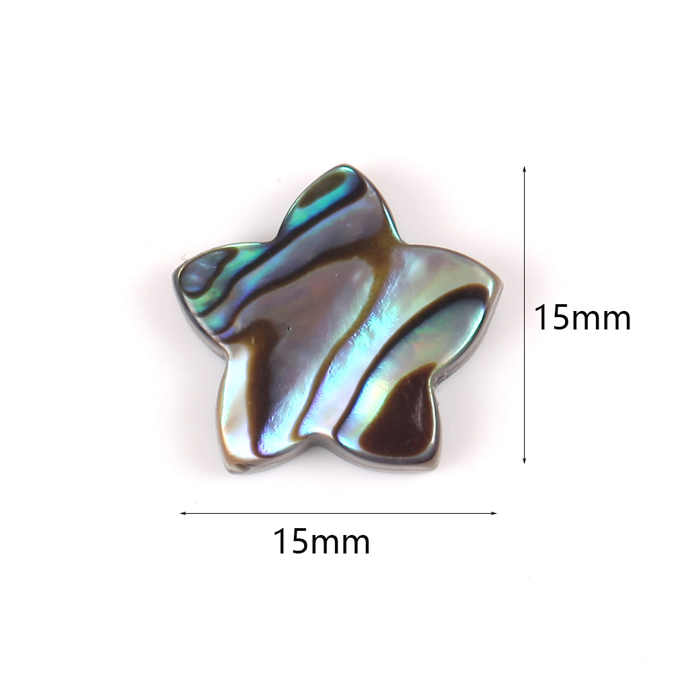 15mm five-pointed star abalone shell