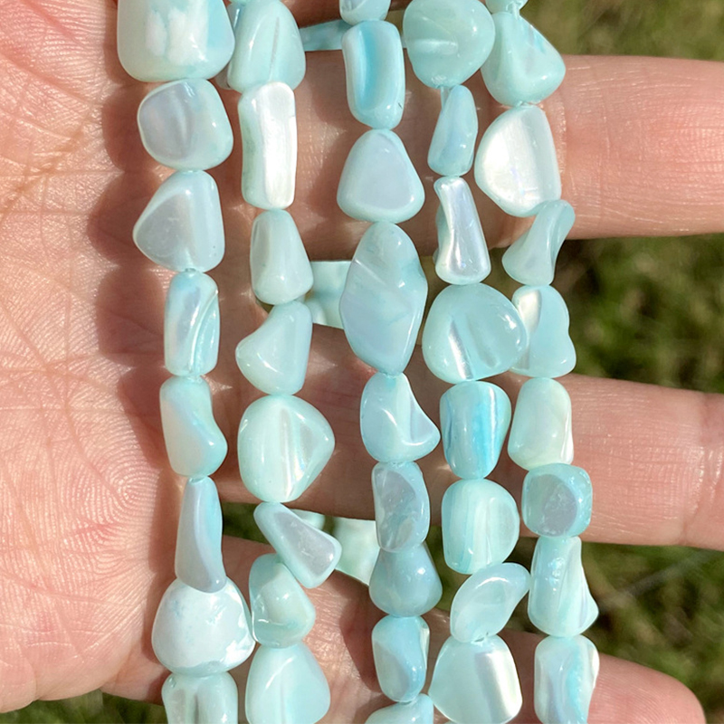 7-8mm seashell gravel blue