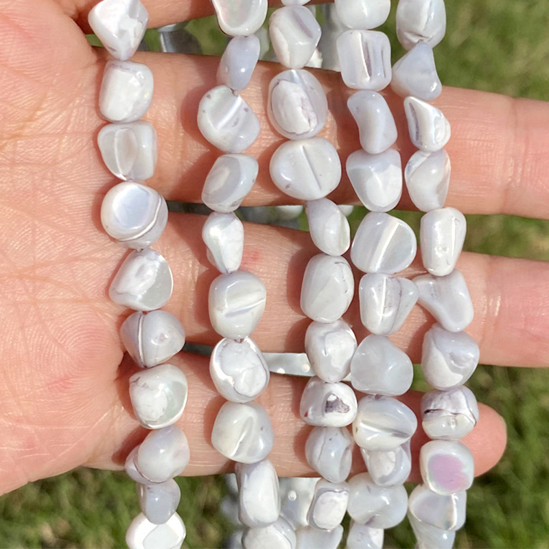 7-8mm seashell gravel light gray