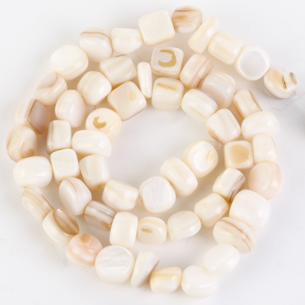 8mm shaped shell white