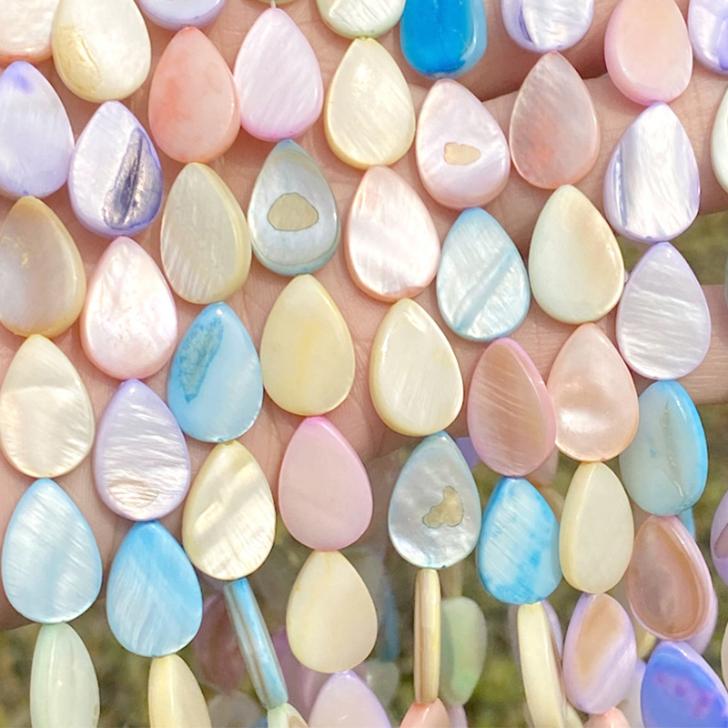 Macaron color shell 9x13mm water drop