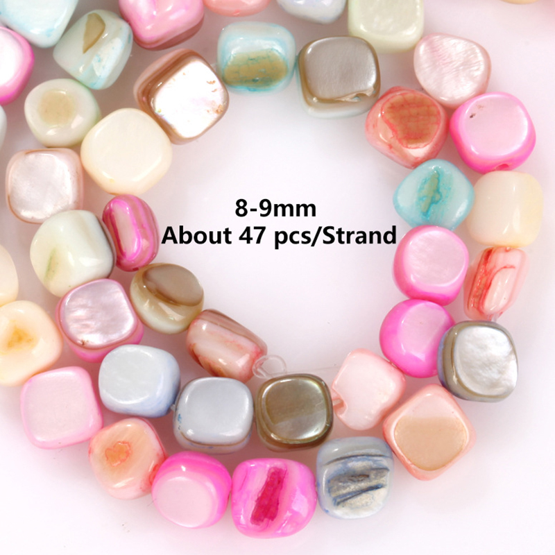 Macaron shell 8-9mm white cow head